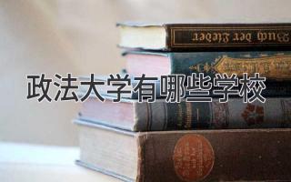 政法大学有哪些学校