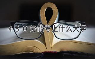 450分能考上什么大学
