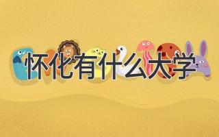 怀化有什么大学