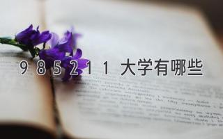 985211大学有哪些