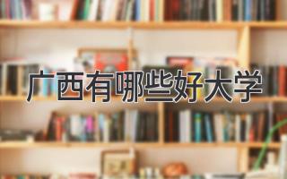 广西有哪些好大学