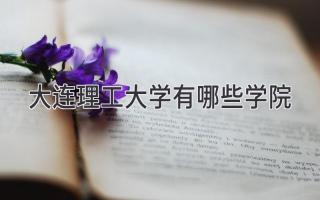 大连理工大学有哪些学院
