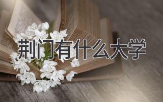 荆门有什么大学