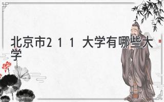 北京市211大学有哪些大学