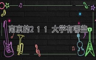 南京的211大学有哪些