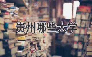 贵州哪些大学