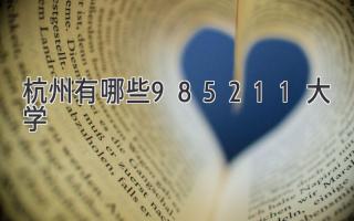 杭州有哪些985211大学
