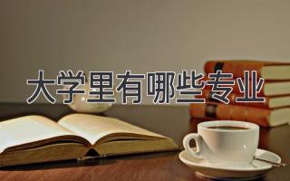 大学里有哪些专业