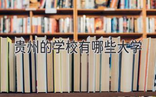 贵州的学校有哪些大学
