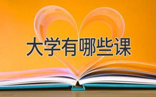 大学有哪些课