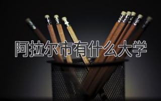 阿拉尔市有什么大学