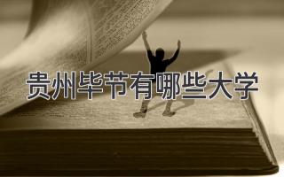 贵州毕节有哪些大学