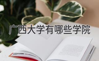 广西大学有哪些学院