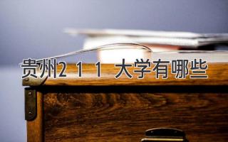 贵州211大学有哪些
