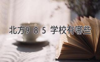 北方985学校有哪些
