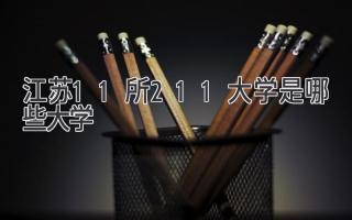 江苏11所211大学是哪些大学