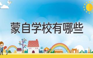 蒙自学校有哪些