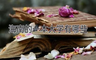 海南的一本大学有哪些