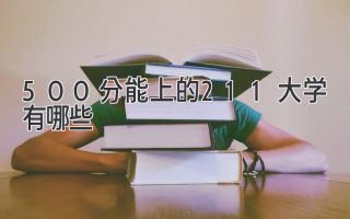 500分能上的211大学有哪些