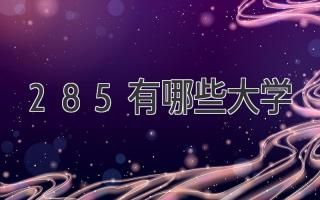 285有哪些大学