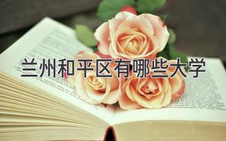 兰州和平区有哪些大学