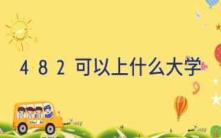 482可以上什么大学
