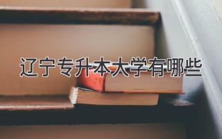 辽宁专升本大学有哪些