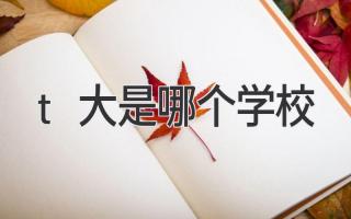t大是哪个学校