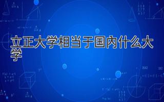 立正大学相当于国内什么大学