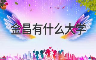 金昌有什么大学