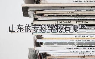 山东的专科学校有哪些