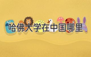 哈佛大学在中国哪里