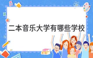 二本音乐大学有哪些学校