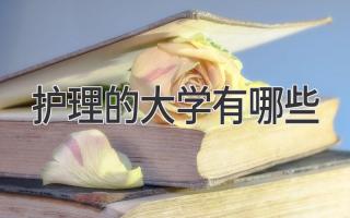 护理的大学有哪些