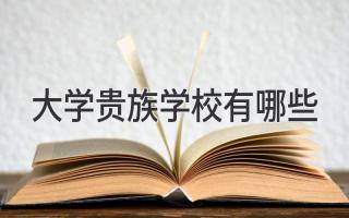 大学贵族学校有哪些
