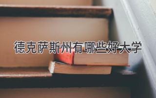 德克萨斯州有哪些好大学