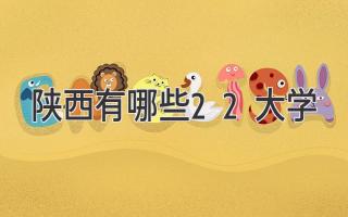 陕西有哪些2+2大学