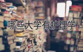 哪些大学有护理学