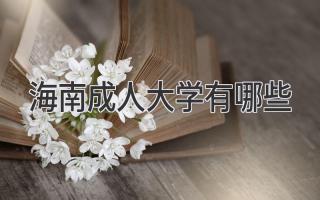 海南成人大学有哪些