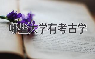 哪些大学有考古学