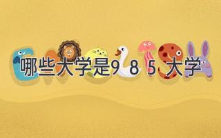 哪些大学是985大学