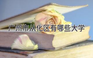 广州市从化区有哪些大学