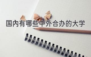 国内有哪些中外合办的大学