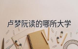 卢梦阮读的哪所大学