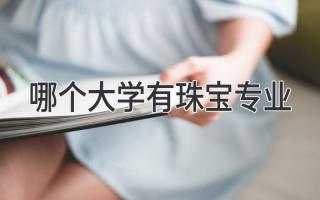 哪个大学有珠宝专业