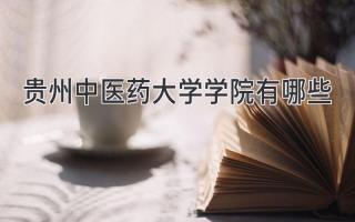 贵州中医药大学学院有哪些