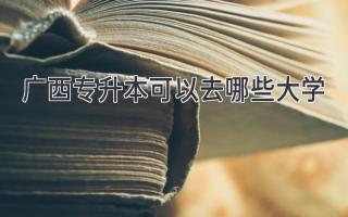 广西专升本可以去哪些大学