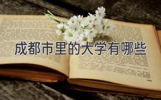 成都市里的大学有哪些