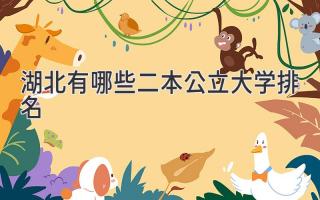 湖北有哪些二本公立大学排名