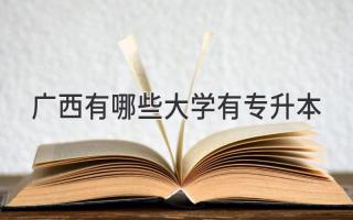 广西有哪些大学有专升本